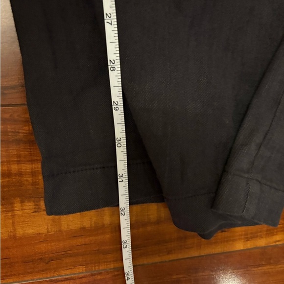 NYDJ Black Linen Lift Technology Flowy Classic Trouser Stretch Pants 28W 49 - Picture 13 of 14